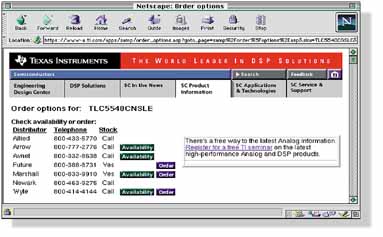 TI Semiconductor Website